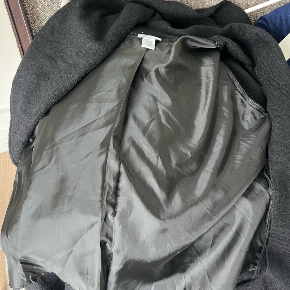Elegant Black Women's Coat size M - Picture 7 of 9
